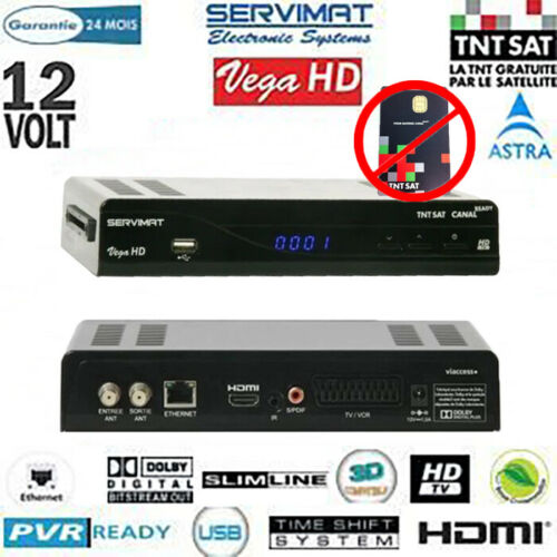RÉCEPTEUR NUMÉRIQUE SERVIMAT VEGA HD ET CORDON HDMI (SANS CARTE TNTSAT)